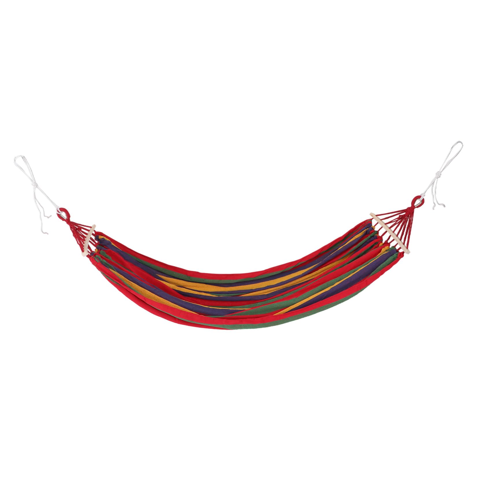 SUPVOX Hamac Double Anti-roulis en Toile Rayée Grosse Largeur pour Camping et Jardin, Capacité Renforcée, Portable et Léger, Randonnée Plage Extérieur Intérieur