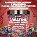 Creatine Monohydrate Gummies for Men & Women with L-Carnitine & Taurine – Pre-Workout Supplement for Muscle Strength, Energy Boost – Sugar Free, Vegan, Berry Flavor, Chewable Gummy 120 Count