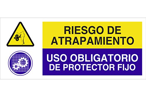 Cofan Cao20Pl507210 - Señal De Seguridad&Quot;Riesgo De Atrapamiento/Uso Obligatorio De Protector Fijo&Quot;
