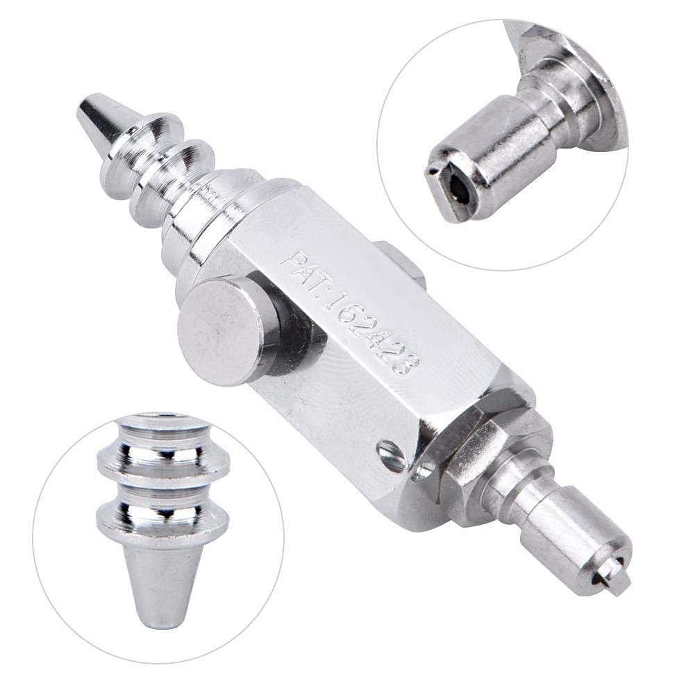 Alomejor 8 cm Professionelle Tauchluftdüse Edelstahl Tauchen Niederdruck Luftpumpe Düse Clip für Wassersport