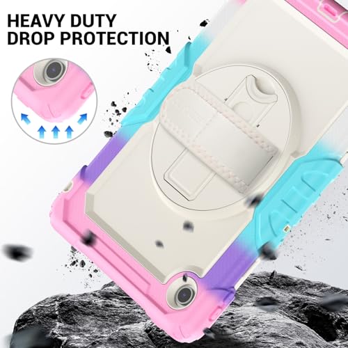 Coque Antichoc Lenovo Tab 2025 avec Support Rotatif 360° et Écran - 5