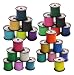 Pepperell Braiding Vinyl Flat Lacing - 100 yard x 3/32 inches Spools - Set of 25 - Assorted Colors
