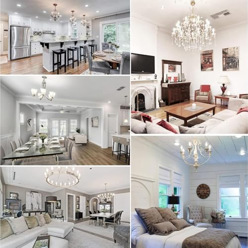 E27 Led Candle Bulb,SES Filament Edison Screw Light Bulbs,Non-Dimmable 6w 60W Equivalent, Cool White 6000K C35 Glass Candle Bulbs, 600lm,Pack of 5 - Image 5