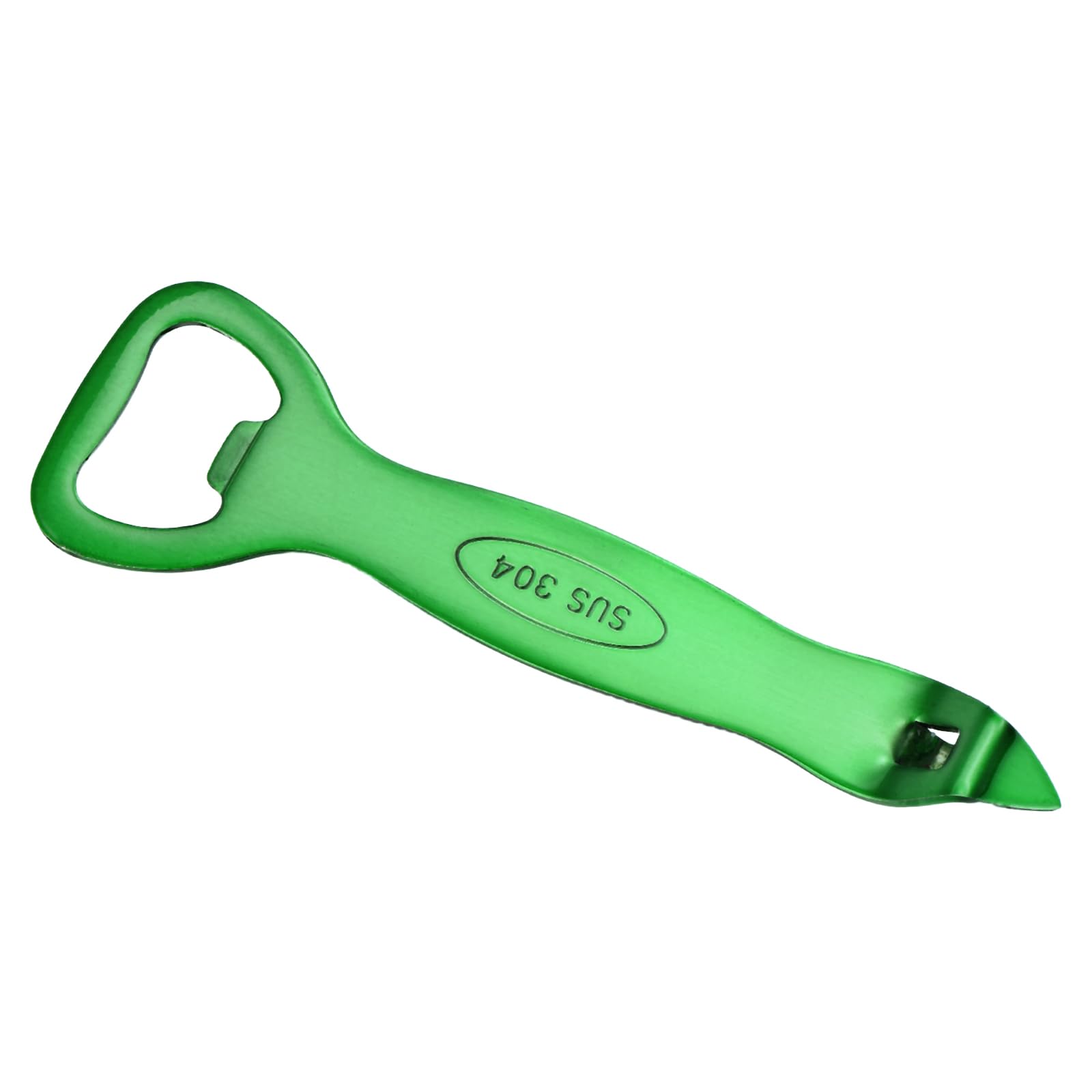 sourcing map Stainless Steel Manual Bottle Opener for Kitchen Green
