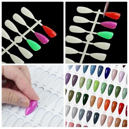 Libro de muestras de 160 colores de uñas para identificar tonos rápido 8