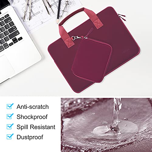 HSEOK 11.6 12.9 13 inch Elastic Laptop Sleeve with Small Case Compatible with 13 inch MacBook Neo Air Pro M5/M4/M3/M2/M1 - Image 4
