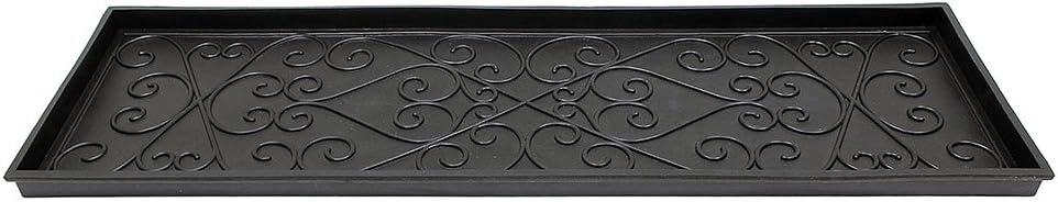 Achla Designs Scrollwork Rubber Boot Tray, Large