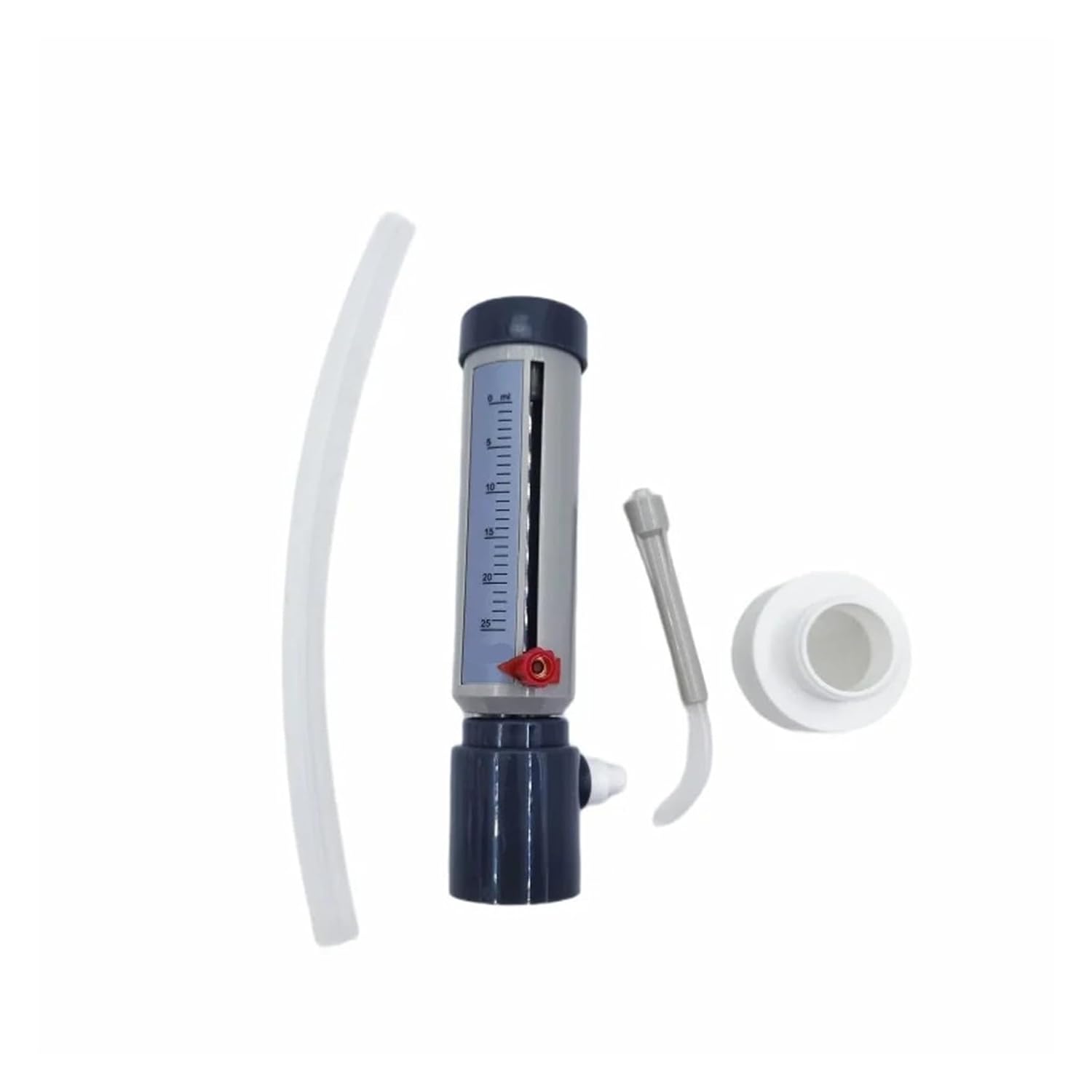 Lab Bottle Top Dispenser 0-25 ml Adjustable Liquid Adder Semi-Automatic with GL45 Adapter