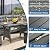 KROFEM 6-Piece Patio Furniture Set, Outdoor Sectional Sofa with Dining Table & Chairs, All-Weather Dining Set with Removable Cushion Covers, Ideal for Garden, Porch, Backyard, Grey