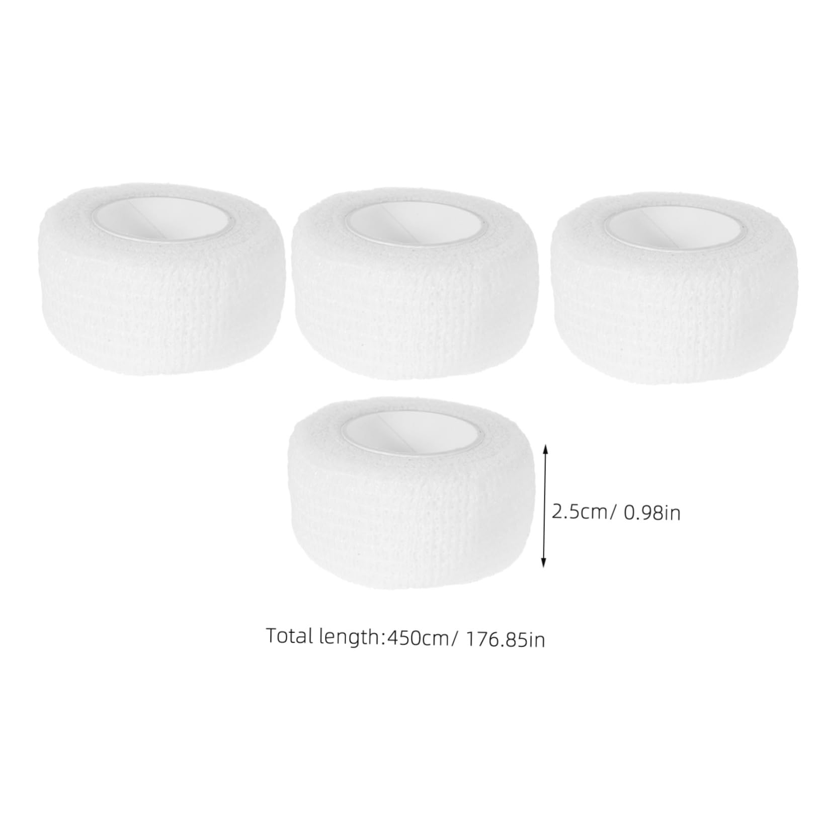 KESYOO 10 Rolls Elastic Wrap Self Adhesive Bandage Elastic Bandage Pressure Bandage Athletic Tape Athletic Finger Wrap Head Wrap Finger Wraps Bandages Wrap White Non-Woven Fabric