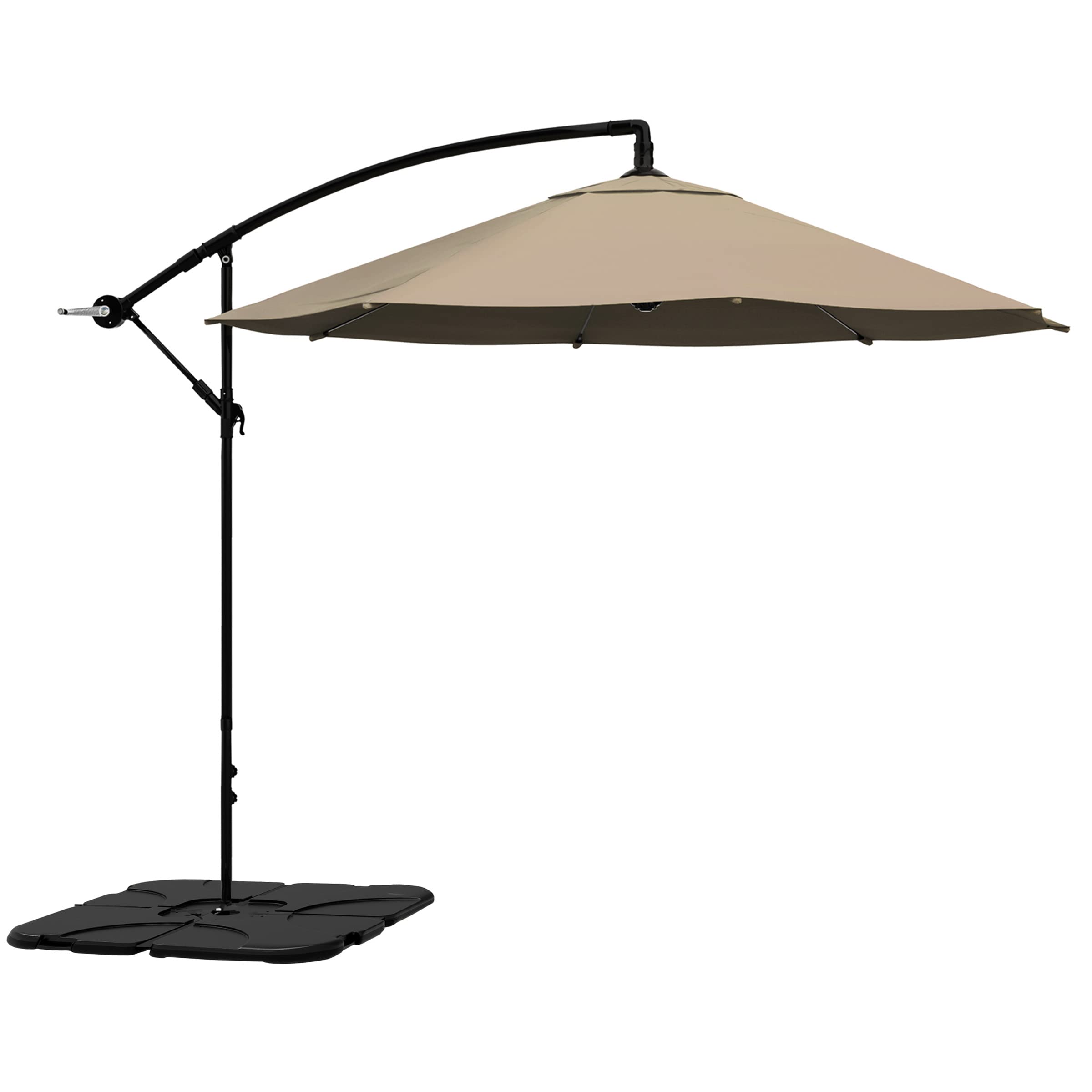 (similar)Pure Garden Patio Umbrella - 10 ft Offset Umbrella - Backyard Shade with Crank for Outdoor Furniture or Pool - Cantilever Umbrella
