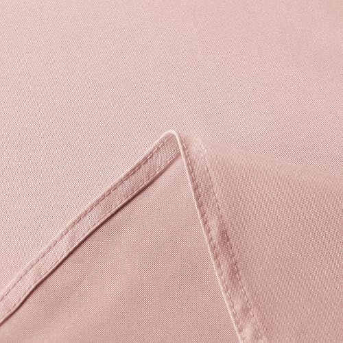 Image of sancua Rectangle Tablecloth - 60 x 84 Inch - Stain and Wrinkle Resistant Washable Polyester Table Cloth, Decorative Fabric Table Cover for Dining Tables, Buffet Parties and Camping, Blush