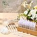 Realspring 102 Pcs Wedding Bubbles Bulk Gift Including Mini Clear Heart Bubble Wands Acrylic Display Board Sign with Stand for Wedding Send Off Anniversary Engagement Bridal Guests Gift