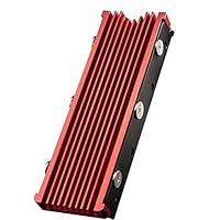 QIVYNSRY M.2 Heatsink NVMe 2280 PS5 SSD Heat Sink Computer PC PCIE M2 SSD Cooler for Samsung 980 970 EVO Plus SN850 SN750 SN570 Firecuda 530, Red