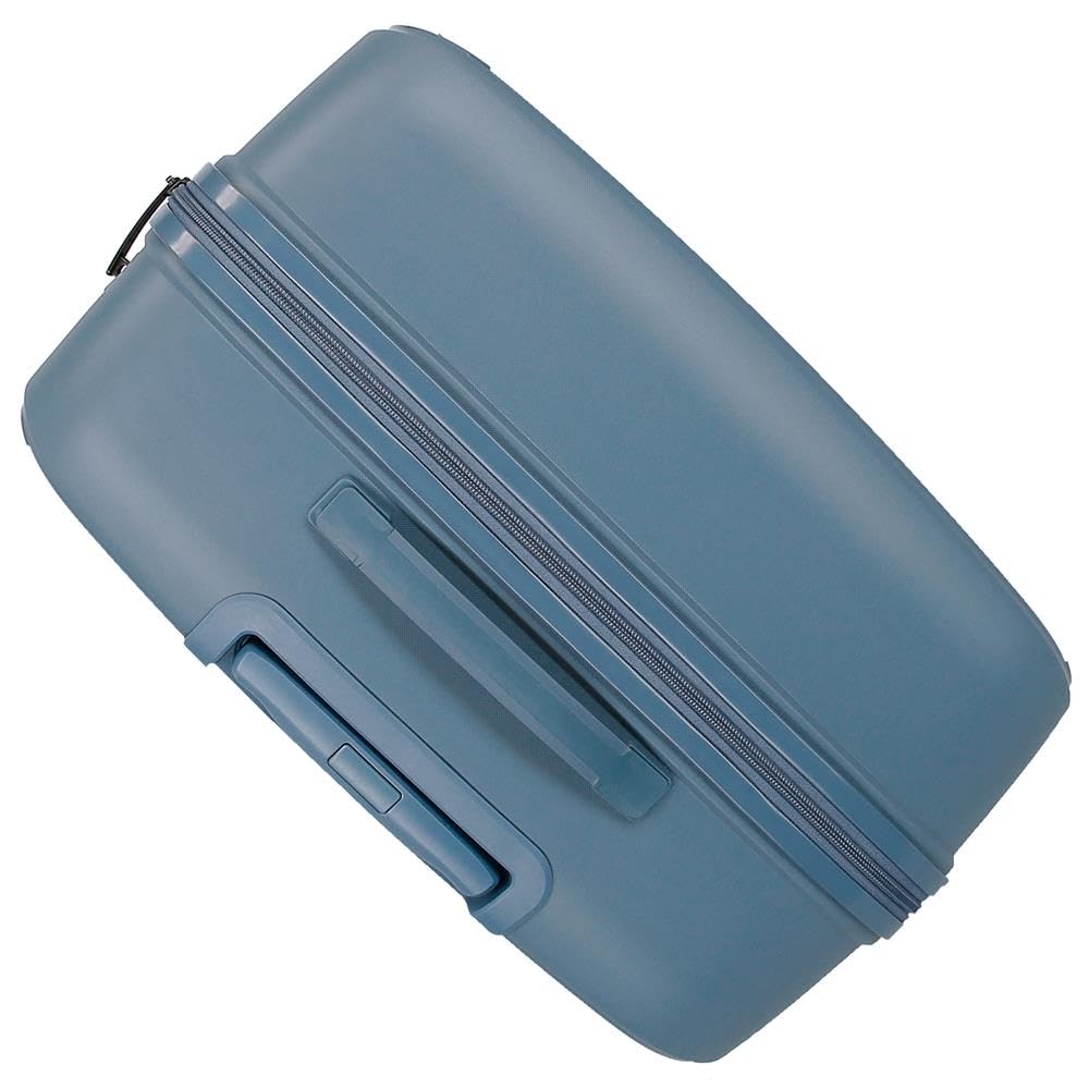 Movom Noon Duża walizka Niebieski 51x76x33 cm Twardy 4,58 kg Polipropylen TSA 4,58 kg 109LExtensible, Niebieski, Talla única, Duża walizka
