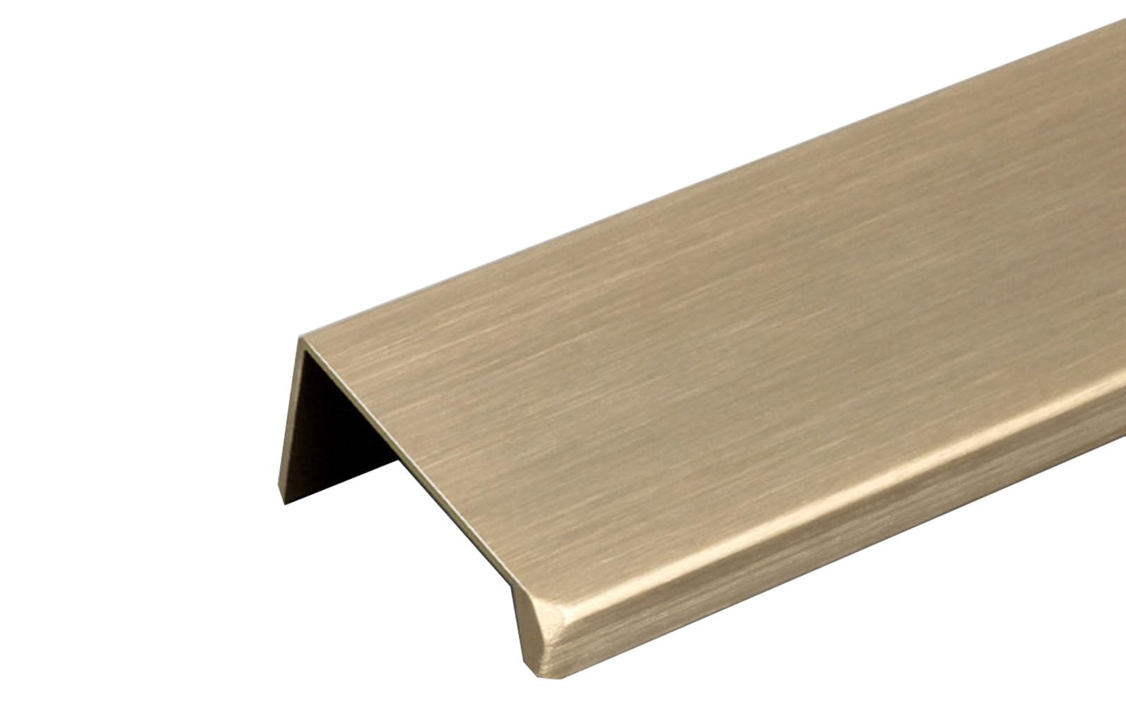Railrideauhome Bronze Invisible Aluminium Cabinet Handle, Brushed Gold, Concealed Design For Cupboards, Drawers, Kitchen, Wardrobe, Pack Of 2 (, 80Mm)