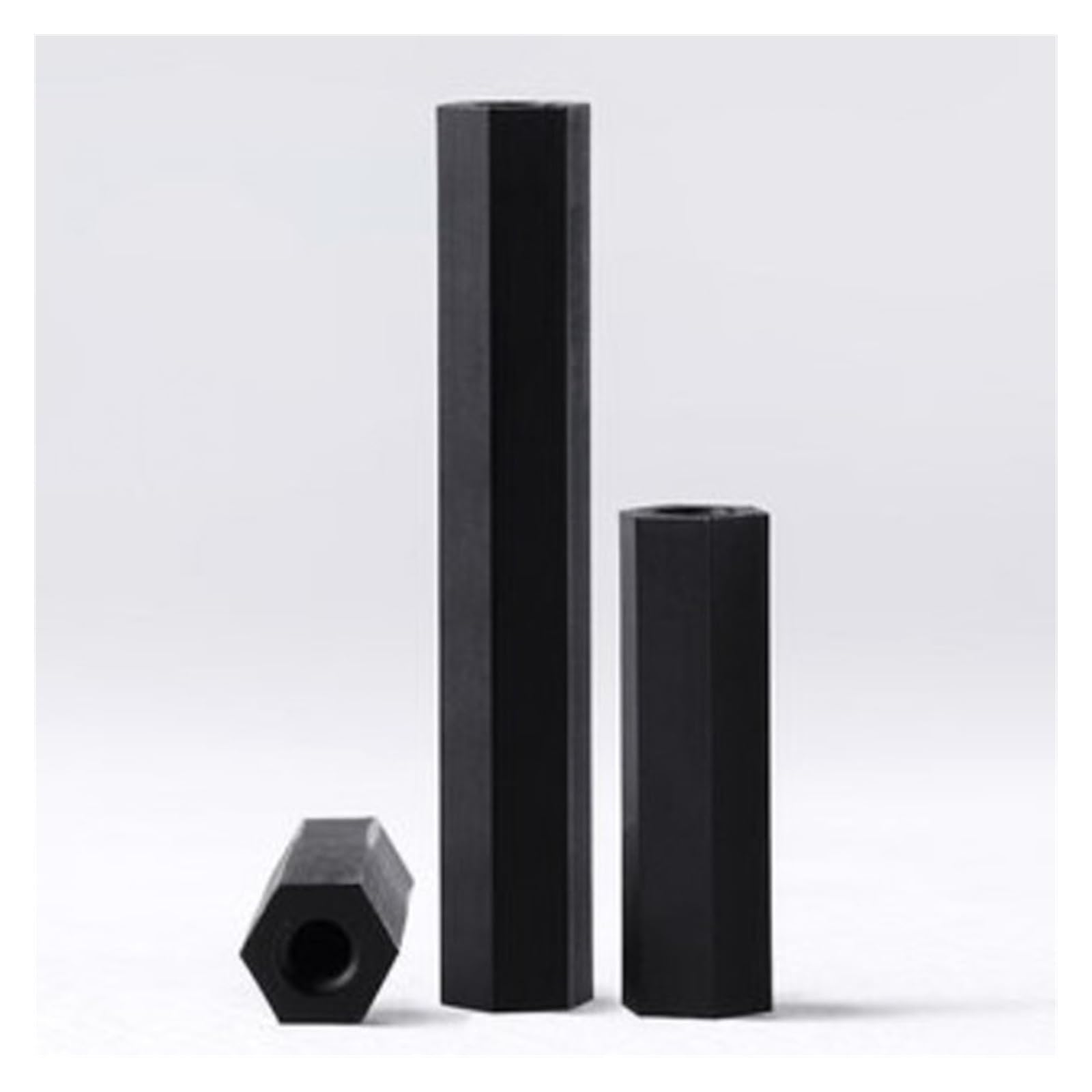 1000 stücke M2.5 * 5 M2.5x5 Nylon Abstandshalter Weiblich Weiblich Schwarz Farbe Nylon Sechskant Distanzmutter