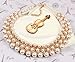 Elegant Women's Multi-Row Torsade Pearl Strand Beaded Bib Choker Necklace
