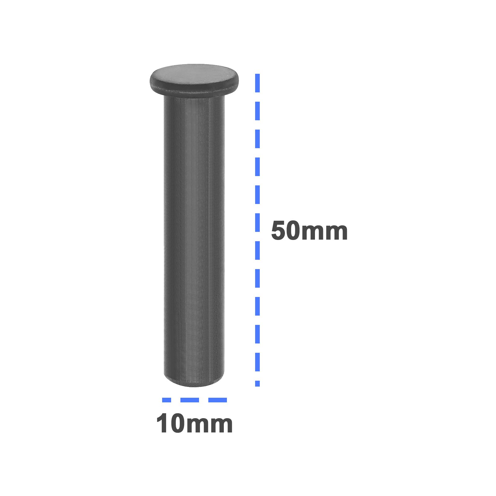 VGOL 10PCS Location Pins Compatible with Trend KWJ700 KWJ900 Workbench Fixtures 10x50mm Carbon Steel Worktop Jig Location Pegs - Image 3