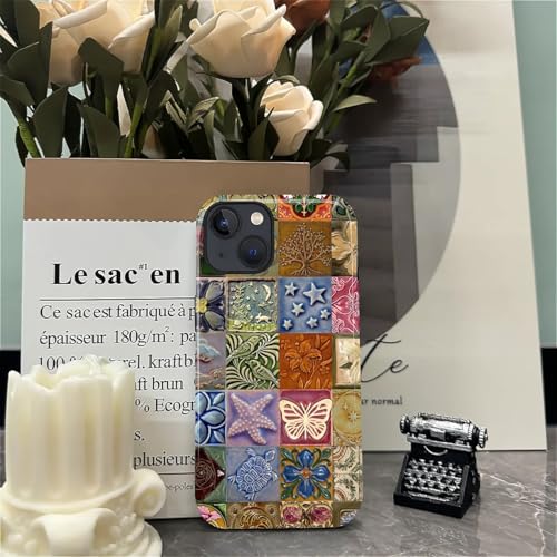 Coque iPhone 13 anti-rayures et antichoc hybride double protection fleurs
