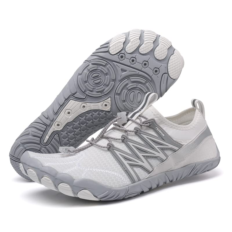 Men’s Barefoot Shoes for Outdoor, Sports, Gym, Water, Swim, Beach, Yoga, Walking, Quick-Dry - White L2025 (White, UK Footwear Size System, Adult, Men, Wide, 8) (B0DCC744QF) Amazon Price History, Amazon Price Tracker