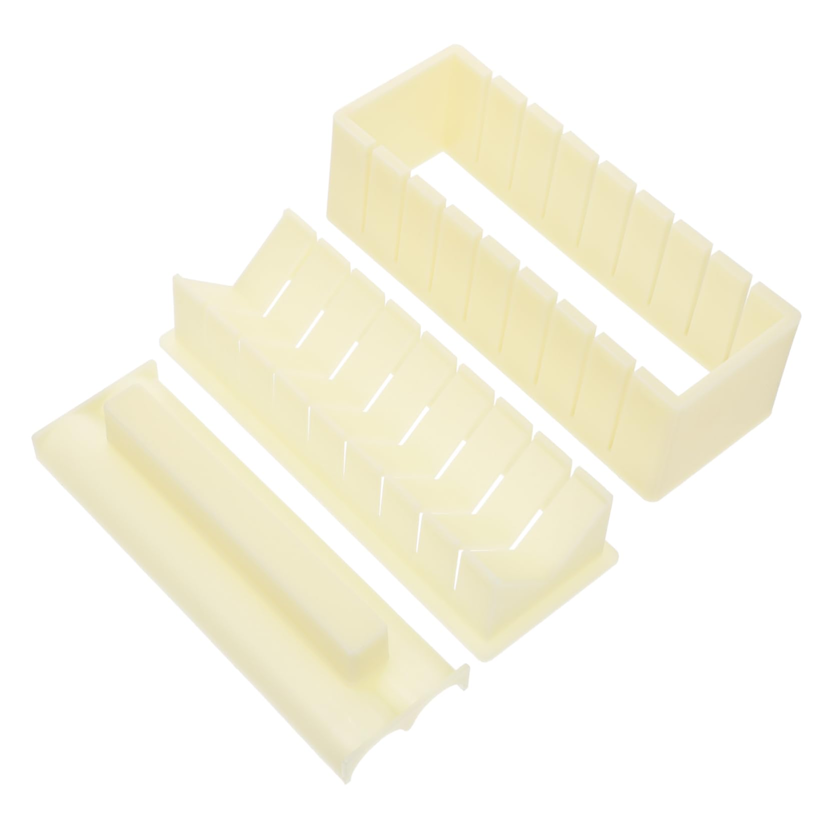 PRETYZOOM Sushi Making Kit Sushi Maker for Beginners 3 Piece Set Rice Roll Mold Pp Material for Boys and Girls Families