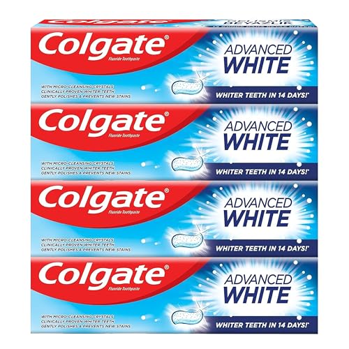 Colgate Toothpaste Advanced White Whitening Toothpaste 4x100 ml 4 Pack