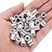uxcell 40pcs Aluminum Spacer 5mm Bore x 10mm OD x 9.5mm Length Screw Standoff Bushing Plain Finish Round Metal Spacer for M5 Screws Bolts and Rods