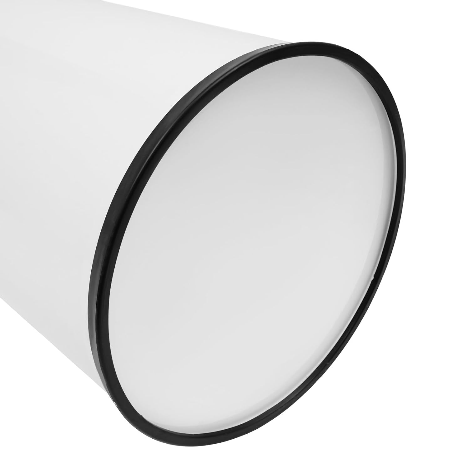 Commercial Large Trash Can, Outdoor Stainless Steel Garbage Can with Lid Inner Barrel, Open Top Industrial Waste Basket Container Metal Trash Enclosure (White)