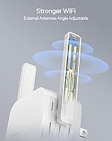 Vista 6 de Adaptador universal WiFi a Ethernet AC1200Mbps, compatible con funcionalidad de desactivación WiFi extendida, puente inalámbrico 2.4G/5G con puerto
