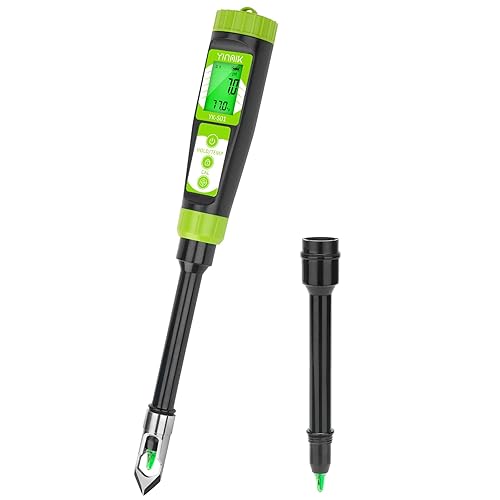 YINMIK Medidor digital de pH del suelo para jardineros, probador de pH directo del suelo para el cuidado de las plantas, mide el pH de la solución,