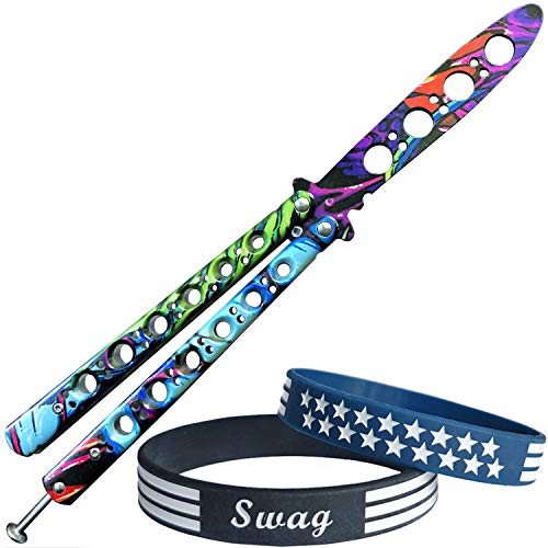 Stainless Steel Rivet Practice Training Toll with Two Bracelets and Spring Loaded Latch and Extra Screw & Screwdriver for Beginner?Python)