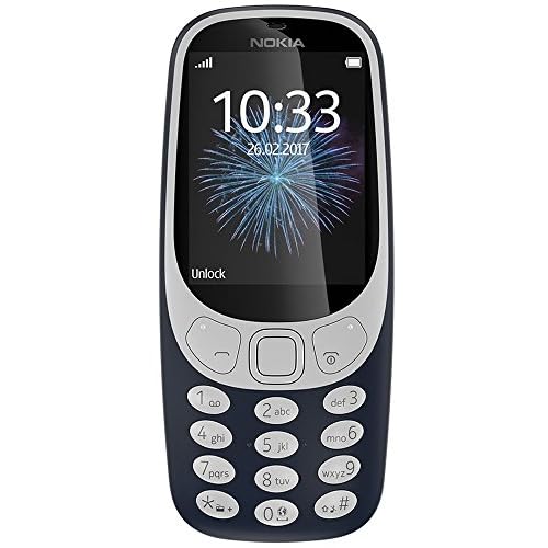 Nokia 3310 2G Mobiltelefon (2,4 Zoll Farbdisplay, 2MP Kamera, Bluetooth, Radio, MP3 Player, Single Sim) dark blue