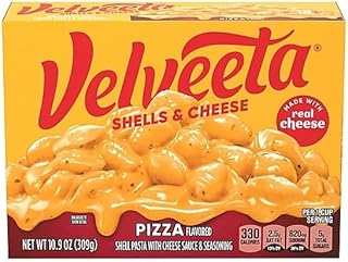 Pizza Style Shells & Cheese With Shell Pasta, Cheese Sauce And Seasoning, 10.9 Oz Boxes (Pack of 6)