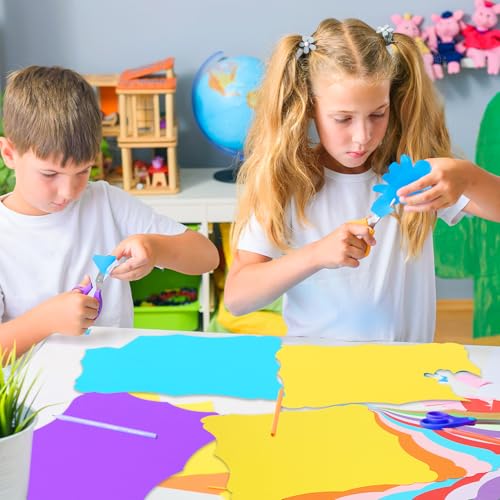 Image of 40 Sheets 8.5 inch X 11 inch Colored Kraft Cardstock, 10 Assorted Colors Construction Thick Paper Greeting Cards for DIY Gift Card Menus, Baby Shower and Wedding Invitations