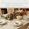Spode Christmas Tree Melamine Dinner Plate (Set of 4) - 11 Inch Shatterproof Serving Plate for Holiday Meals, Holiday Party - Festive Tableware for Indoor & Outdoor Use, Dishwasher Safe Dinnerware
