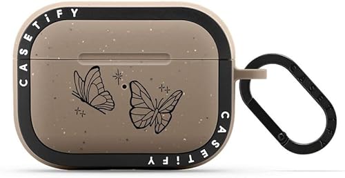 CASETiFY Bounce Airpods Pro (12. generación) - Funda con anillo, color gris pardo mate