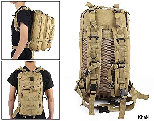 Mochila Tatica Militar Camping Trilhas Acampamento Resistente 30L Assalt (Tan)
