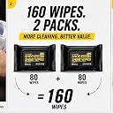 Shoe Cleaning Wipes (160 Wipes) Sneaker Cleaner Wipes for White Shoes | Quick Shoe Cleaner for Leather, Canvas & Sports Shoes | Portable Shoe Cleaner Wipes Pack of 2 × 80 gallery image
