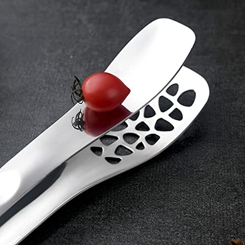 MRKU Pinzas para Bolsas de Alimentos de Acero Inoxidable, Resistentes a la oxidación, con Cierre de Seguridad para cocinar, Asar, ensaladas, barbacoas, bufés y Cocina.