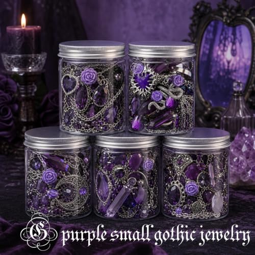 Image of SMUOBT Mystery Jewelry Jar Bundle - Surprise Vintage Jewelry Box for Women,Gift Jewelry Set (Necklace, Earrings, Rings,Kracelet,Keychain) - Unique Birthday Gift for Women