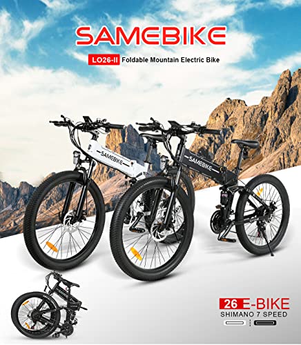 SAMEBIKE Elektrische Fiets vouwfiets 26 inch E Bike 48V12.5Ah mountainbike 21 speed kleuren TFT display stadsfiets elektrische fietsen heren dames - Afbeelding 3