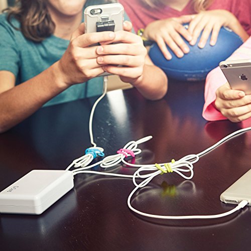 Nite Ize Gear Tie Cordable, The Orginal Reusable Rubber Twist Tie With Stretch-Loop For Cord Management + Storage, 6-Inch, Assorted Colors, 4 Pack, Made In The Usa #TOP3