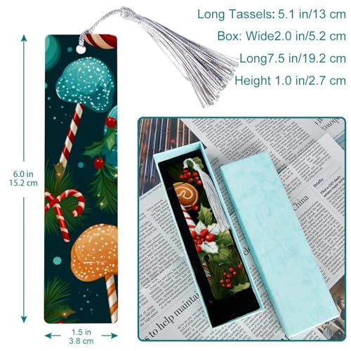 Marque-pages canne de Noël à pompons pour vos lectures d'hiver cozy - 2