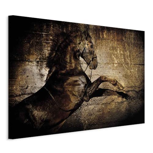 Tableau décoratif animal murando 120x80cm en toile vintage