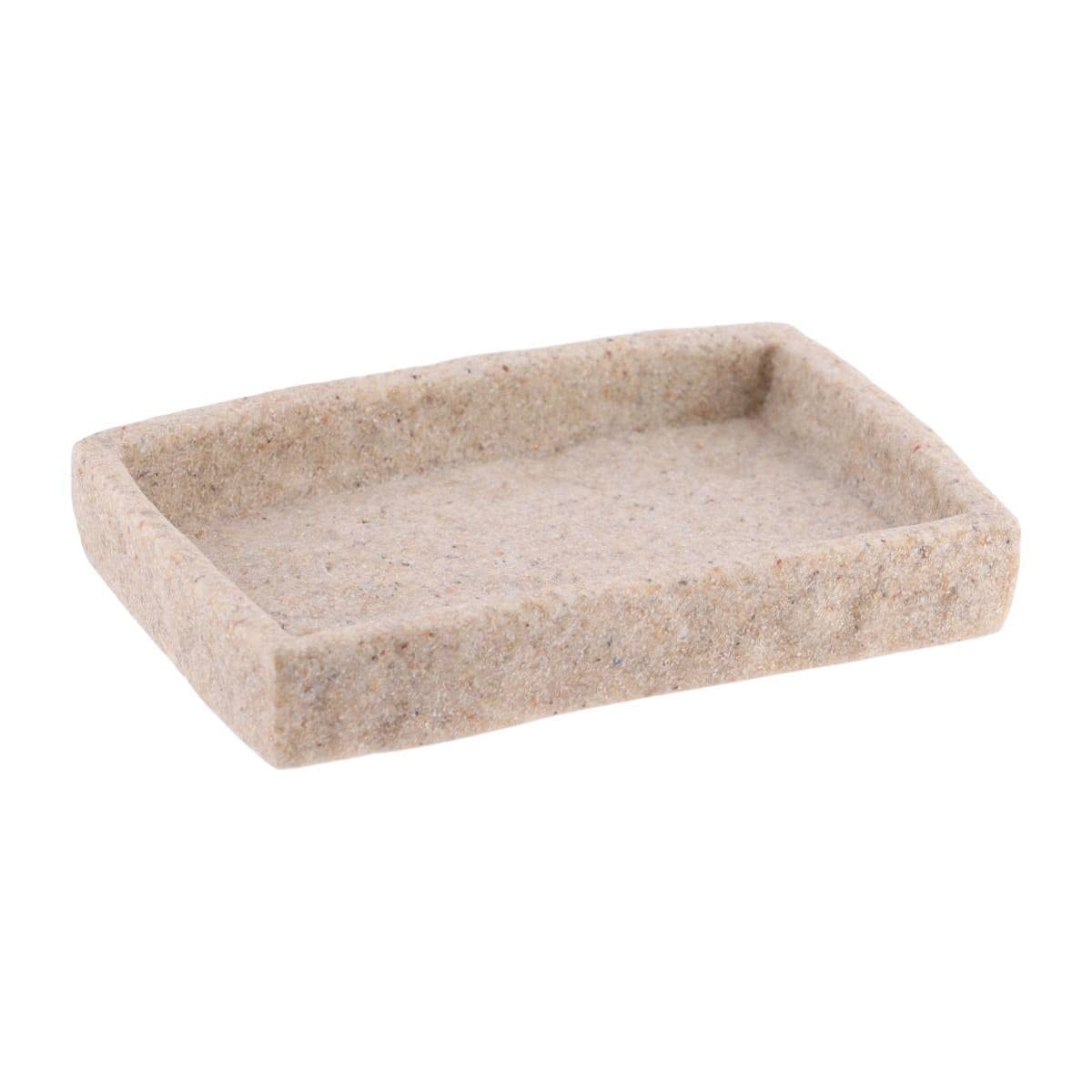 Beige Resin Soap Dish Stone Look TENDANCE