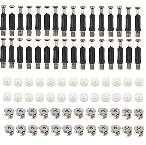 Conectores para muebles , juego de 50 piezas con tornillos y tuercas.Este conector de muebles de aleación de zinc es irrompible y muy durable.can ser utilizado para todo tipo de muebles.