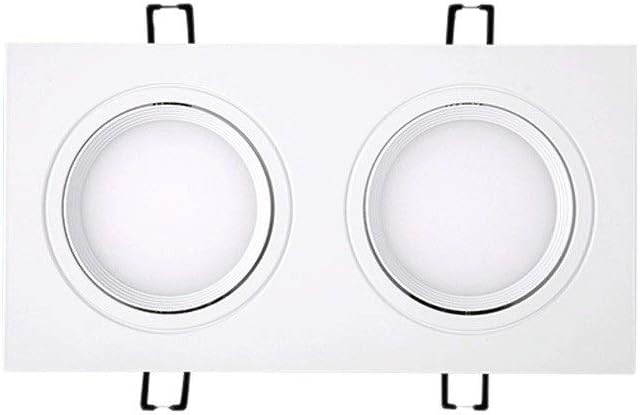 Recessed LED Square Downlight Adjustable Angle Spotlight Ceiling Light Embedded Living Room Flat Panel Down Lamp Anti-Glare Indoor Mall Clothing Store Recessed Lighting Fixture Integrated