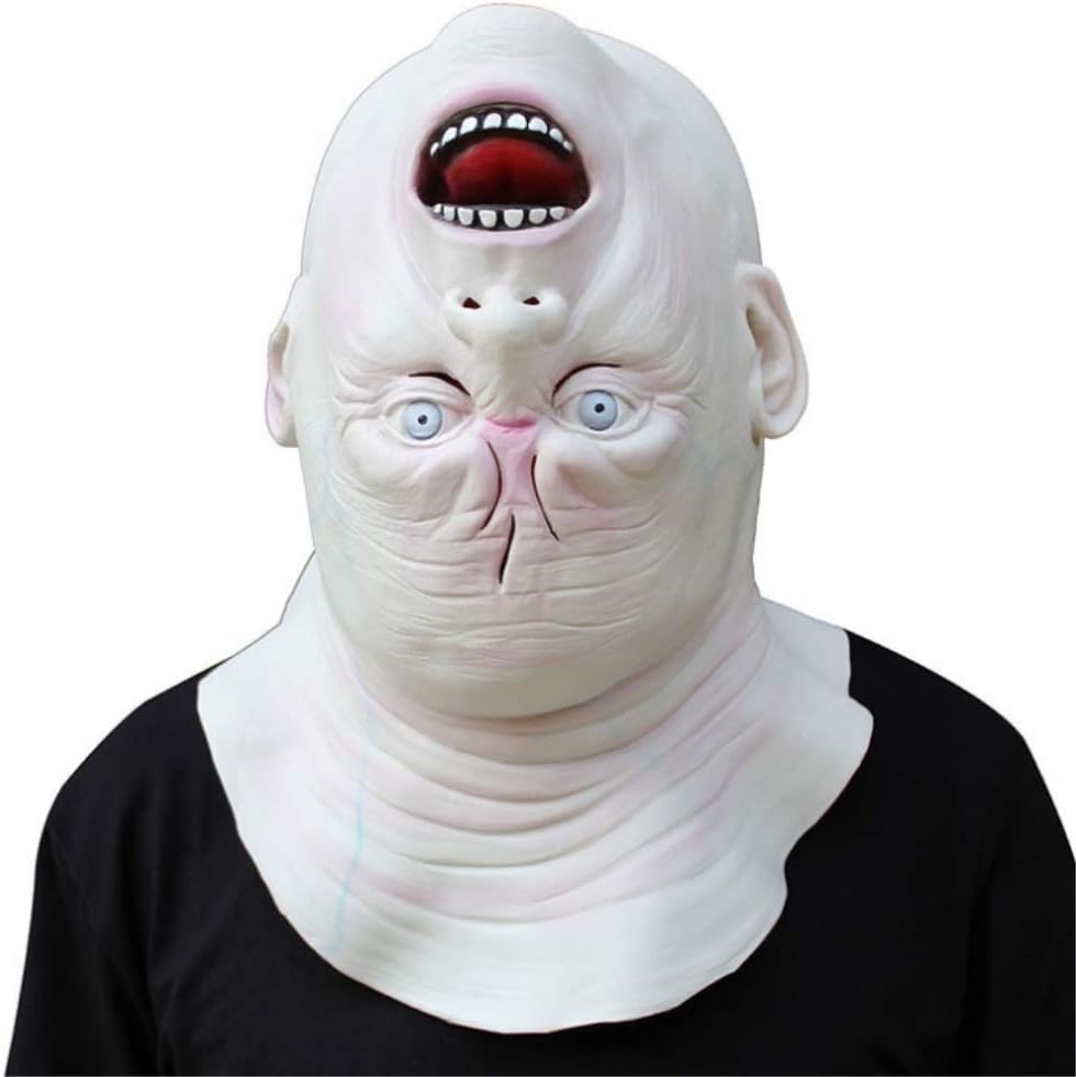 Latex Horror mask Halloween mask Christmas Party Reverse The Headgear mask Party Supplies Cosplay Props