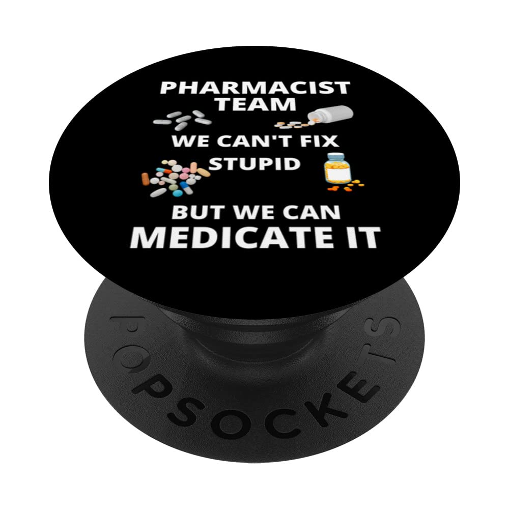 Pharmacist Team Getting Reamed Funny Pharmacy Student PopSockets Swappable PopGrip